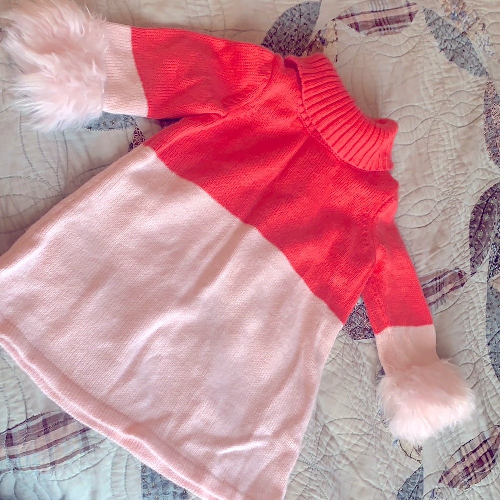 Pink & baby Pink Sweater Dress